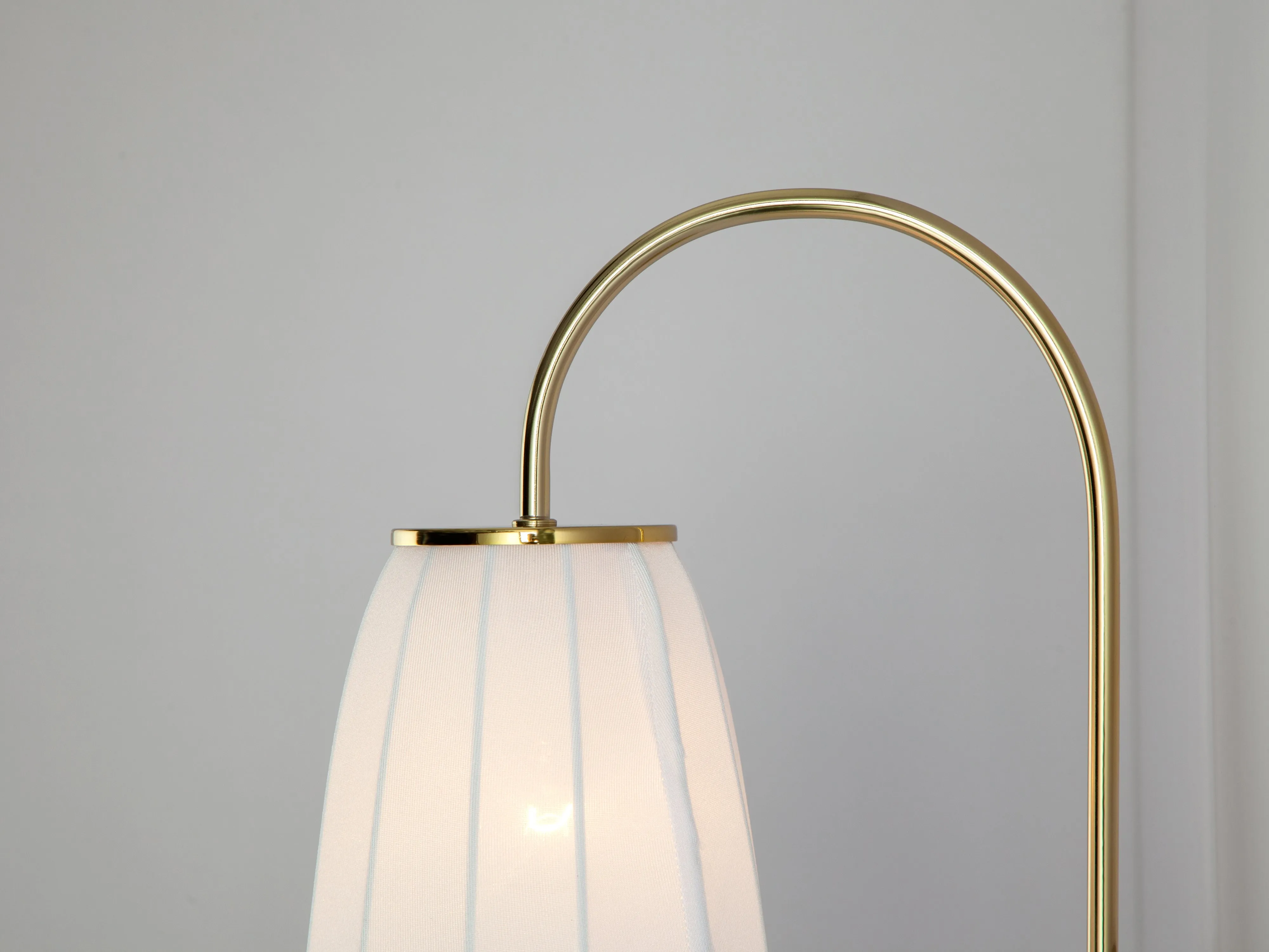 White soft fabric wall light