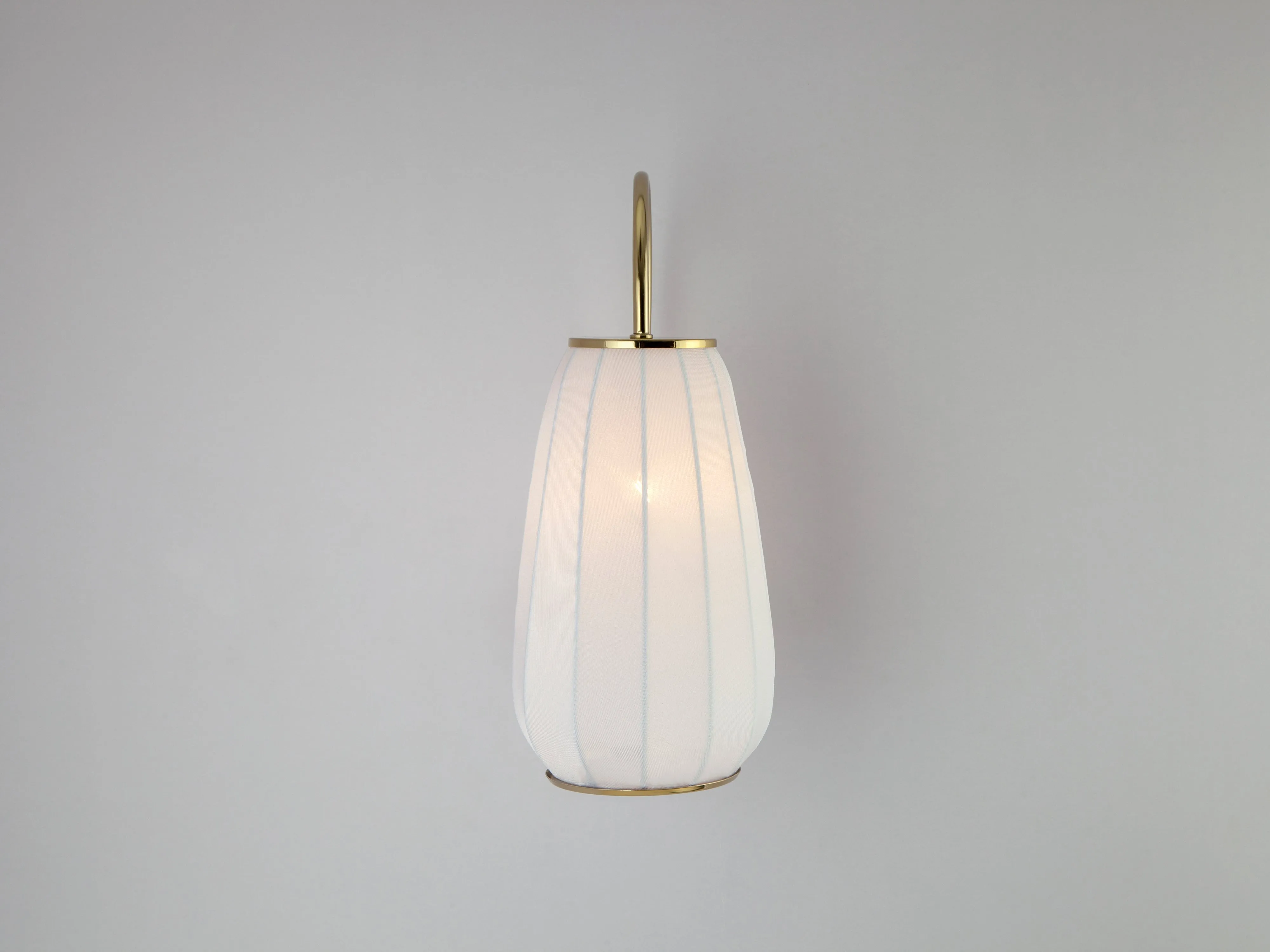 White soft fabric wall light