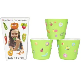 Window Garden Sow Much Fun Seed Starting, Vegetable Planting and Growing Kit for Kids, 3